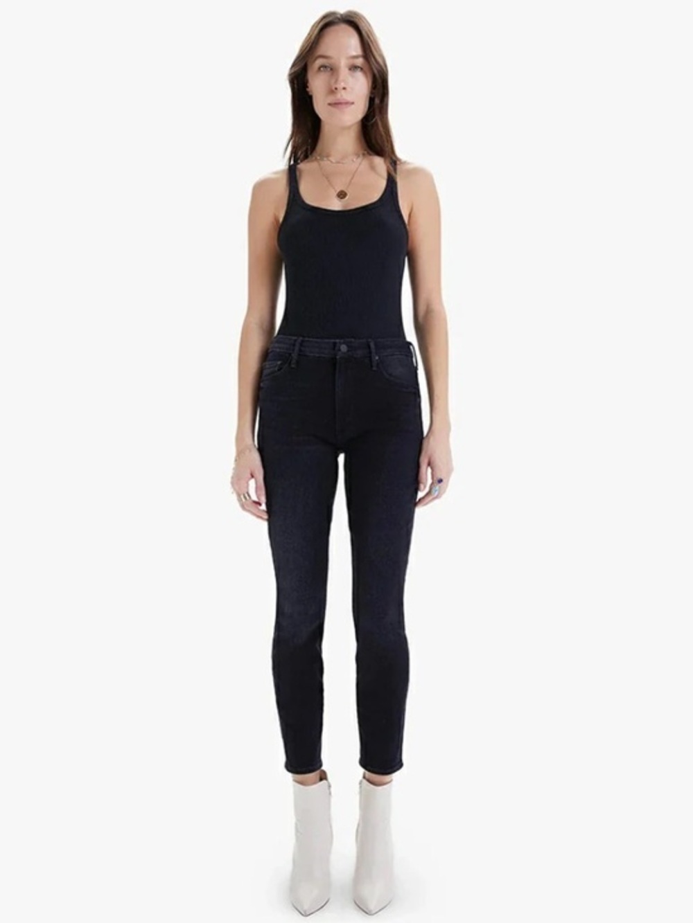 MOTHER High Waisted Looker Ankle Encounters At Night Jeans size 28